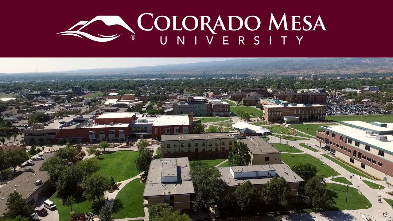 aerial image of colorado mesa university