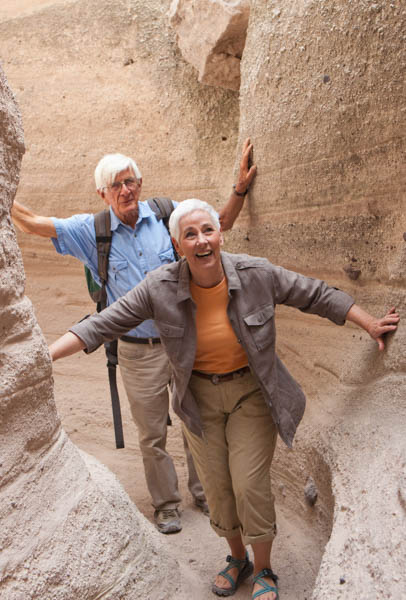 older couple exploring canyons after cataract surgery in Fort Collins Colorado
