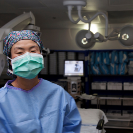 ICON's Dr. Eva Kim in Cataract Surgery Operating Room